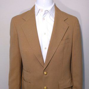 CHAPS Ralph Lauren VINTAGE Vtg 80s Suit Jacket Blazer Mens Brown POLO Tailored